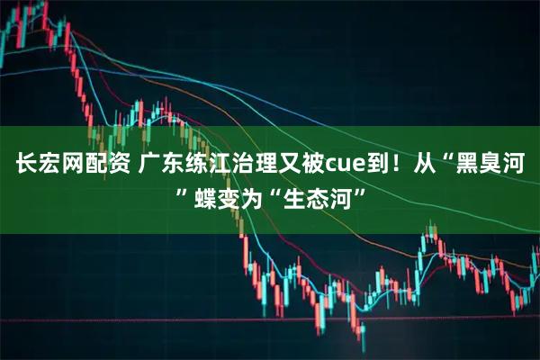 长宏网配资 广东练江治理又被cue到！从“黑臭河”蝶变为“生态河”
